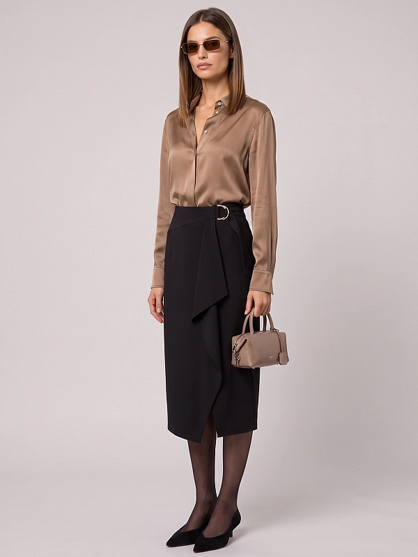 юбка Max Mara MSTFENICE цвет черный
