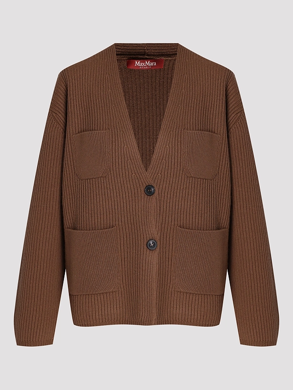 кардиган Max Mara MSTFILTRO цвет табачный