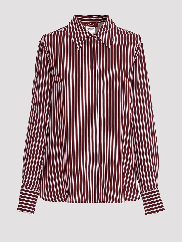 блузка Max Mara MSTFLIRT цвет бордовый