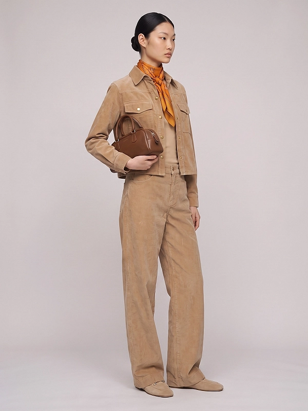 брюки вельветовые Max Mara MSTFRAGOLA цвет бежевый