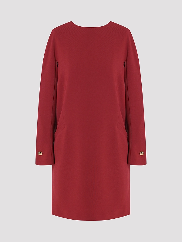 платье Max Mara MSTFRONDA цвет бордовый