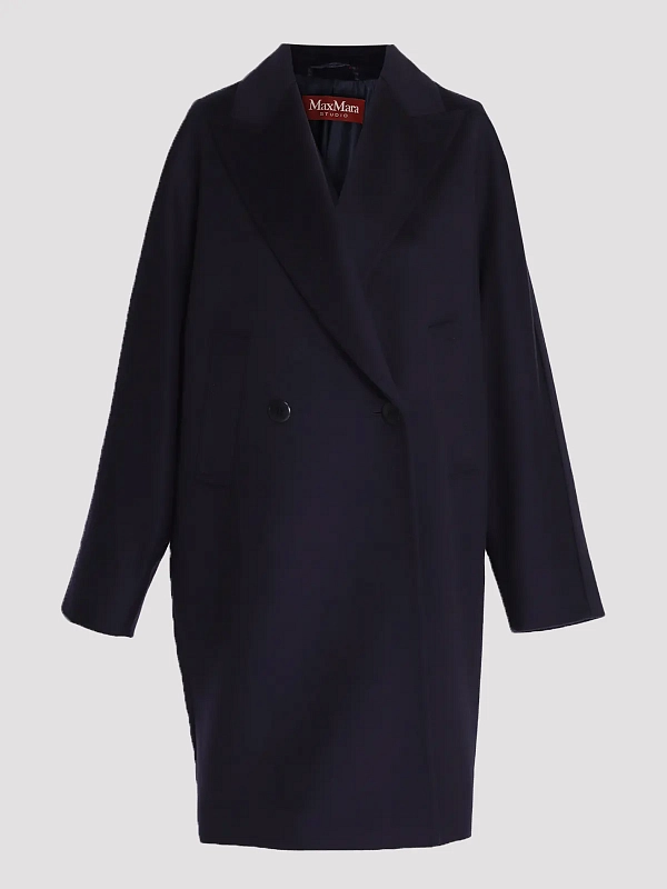 пальто Max Mara MSTGABARRA цвет синий