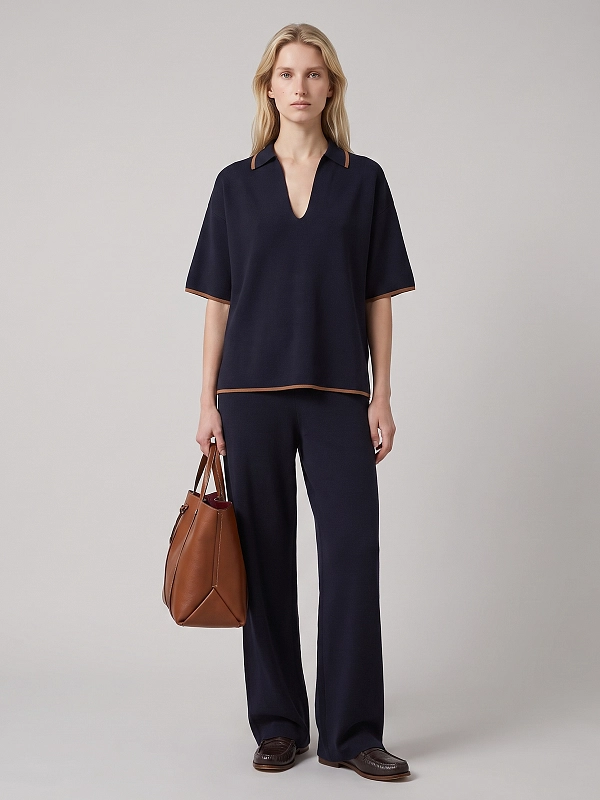 поло Max Mara MSTONCIA цвет темно-синий