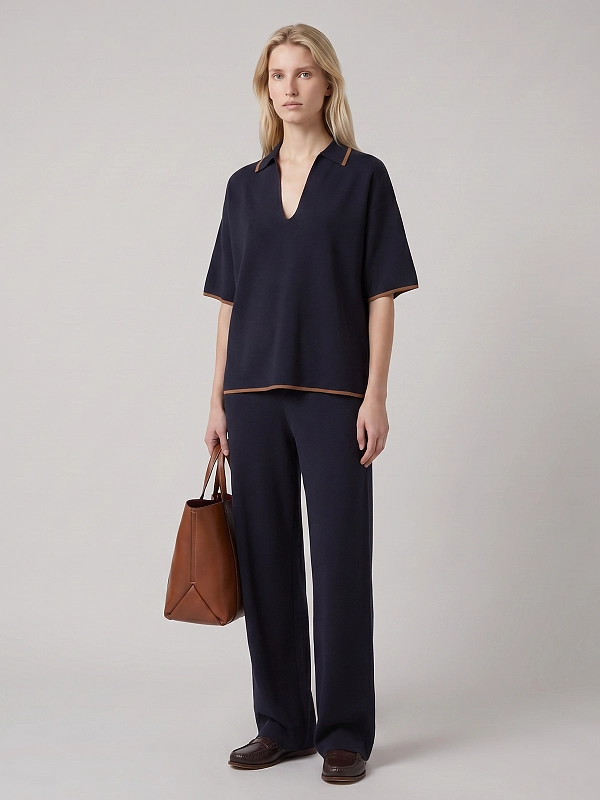 поло Max Mara MSTONCIA цвет темно-синий