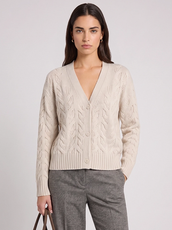 кардиган Max Mara MSTORLI цвет белый