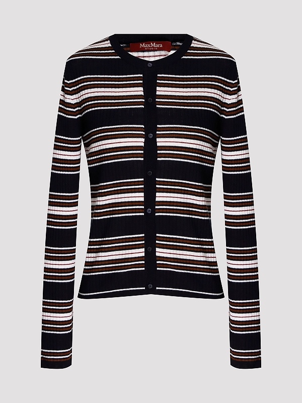 кардиган Max Mara MSTPIOMBO цвет темно-синий