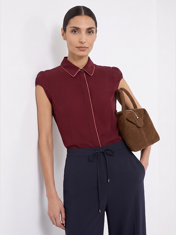 топ Max Mara MSTSKIPPER цвет бордовый