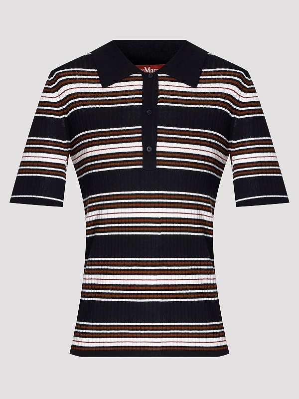 поло Max Mara MSTTALLERO цвет темно-синий