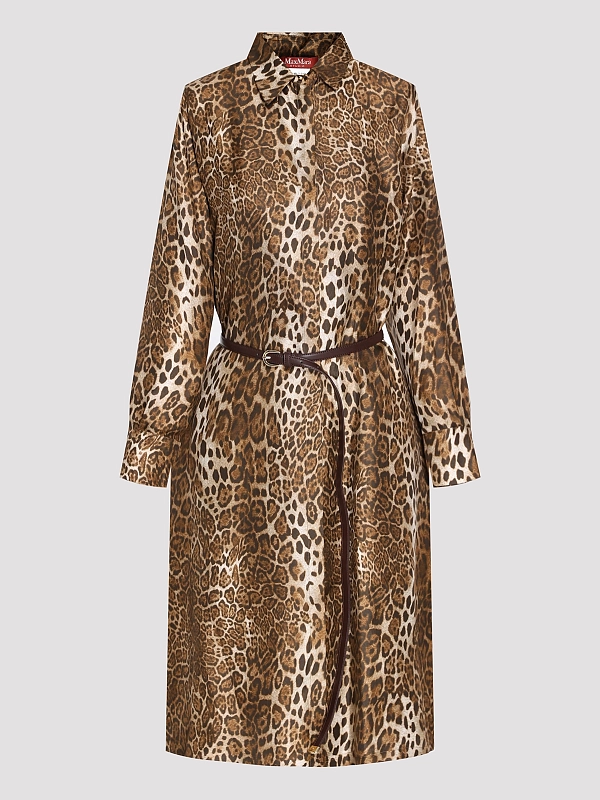 платье Max Mara MSTVIGILE цвет леопардовый