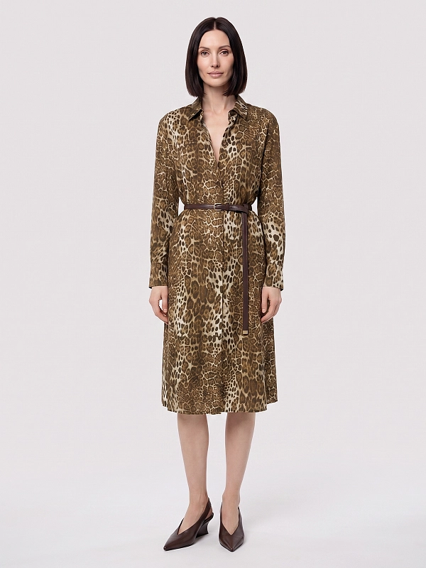 платье Max Mara MSTVIGILE цвет леопардовый