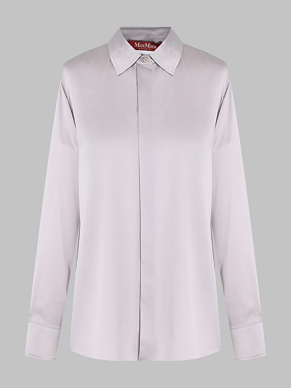 блузка Max Mara MSTXERO цвет светло-серый
