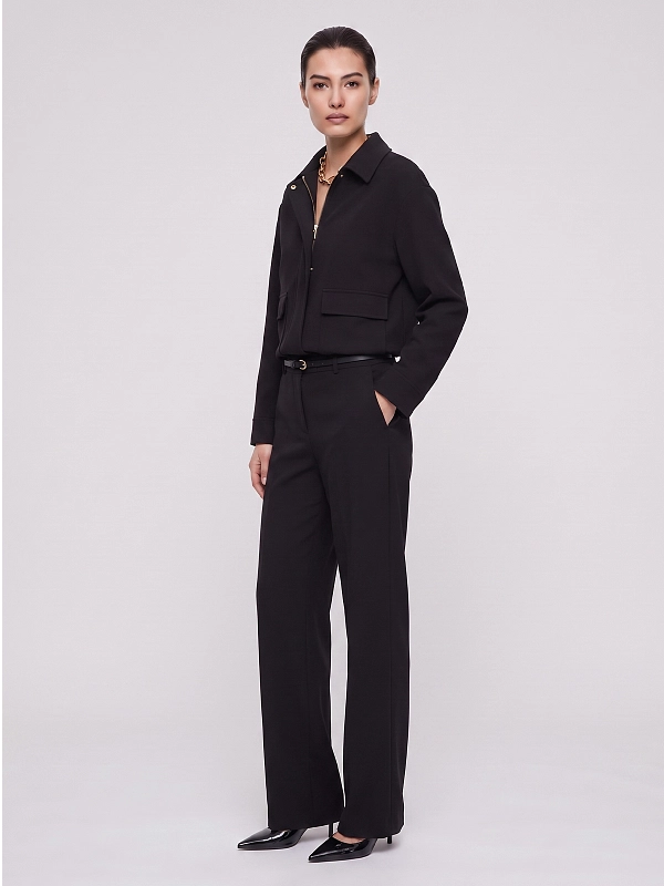 брюки Max Mara MSTZANZARA цвет черный