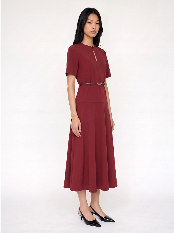 платье Max Mara MSTZORRO цвет бордовый