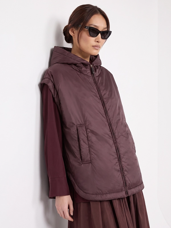 жилет cameluxe Max Mara MTCAMBRA цвет бордовый