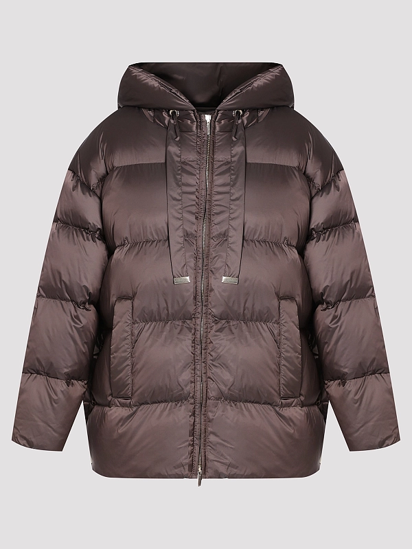 пуховик короткий Max Mara MTCNERINE цвет коричневый