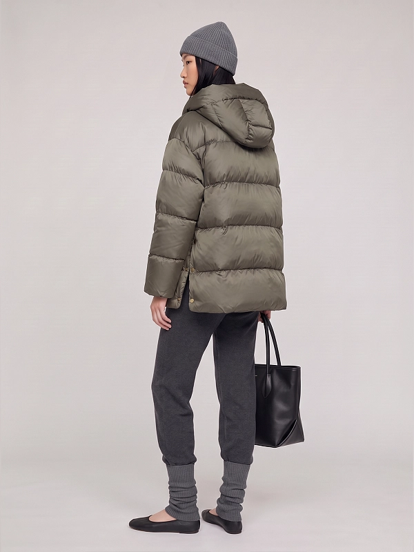 пуховик короткий Max Mara MTCNERINE цвет зеленый