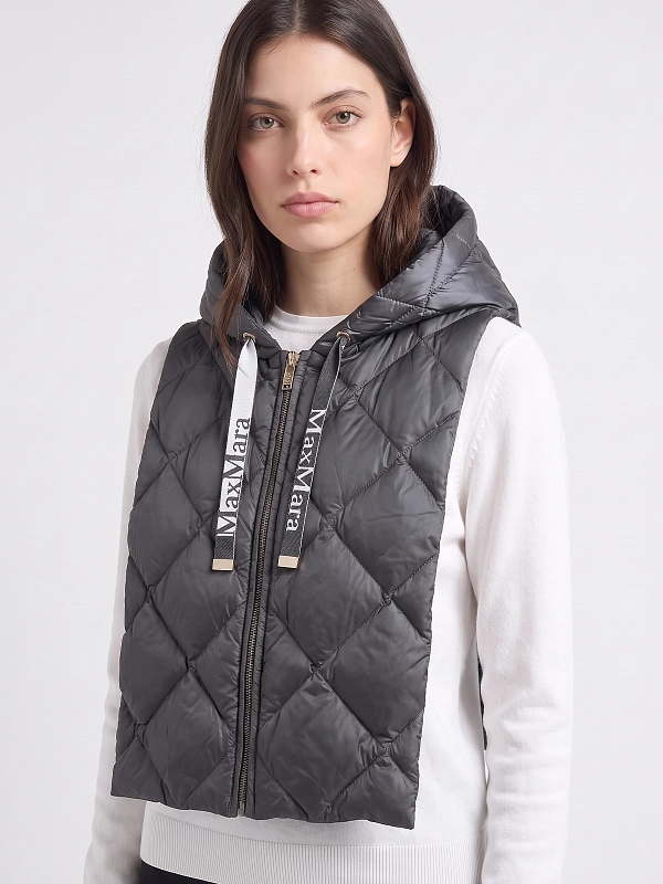капюшон Max Mara MTCTREC цвет серый