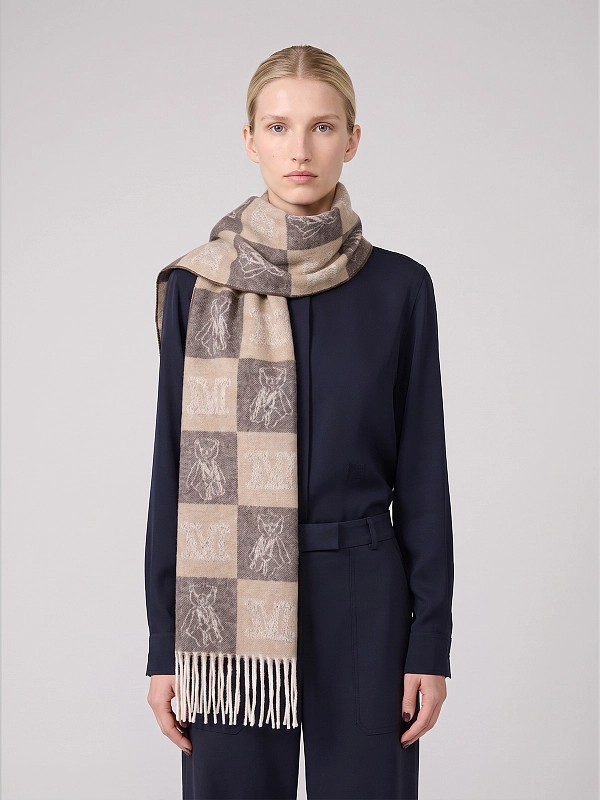 шарф Max Mara MXAZIGOTE цвет бежевый