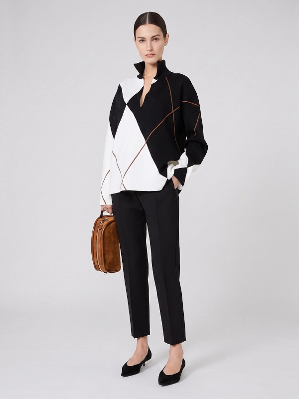брюки Max Mara MXMACINO цвет черный