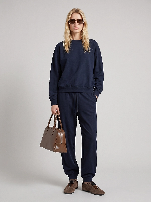 брюки Max Mara MXMESEDRA цвет темно-синий