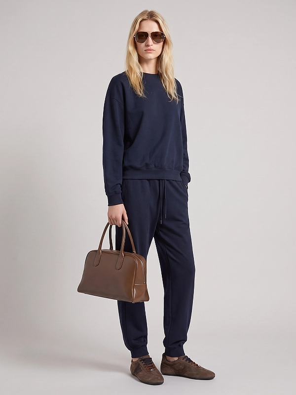брюки Max Mara MXMESEDRA цвет темно-синий