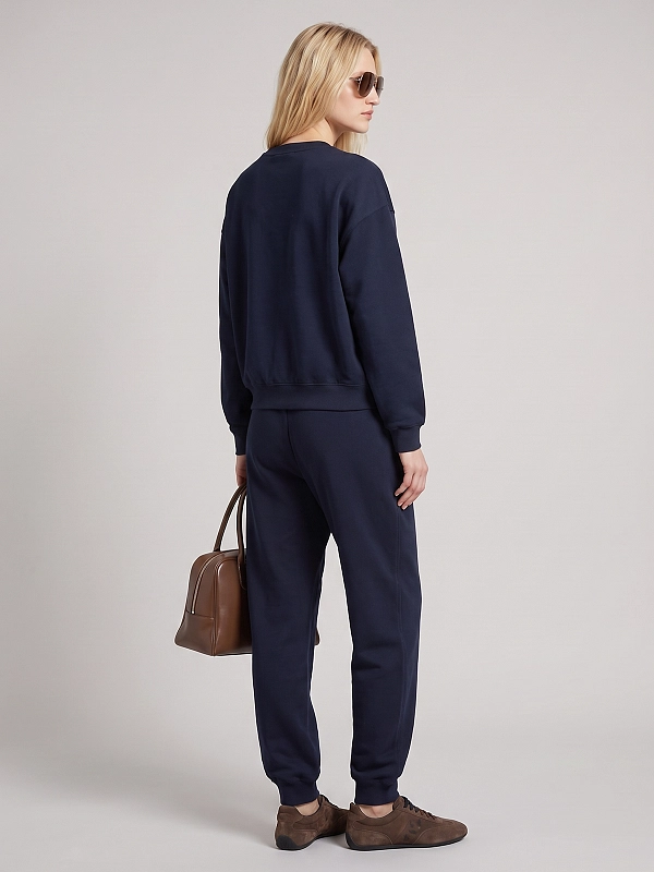 брюки Max Mara MXMESEDRA цвет темно-синий
