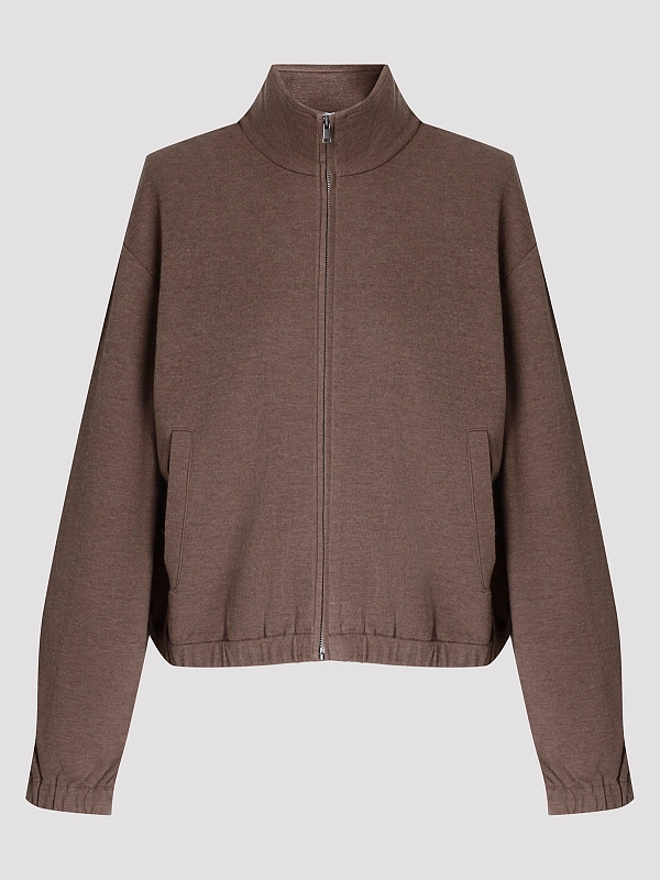 толстовка спортивная Max Mara MXMESPLOSO цвет коричневый