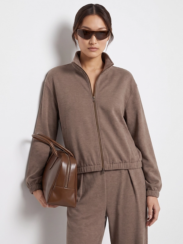 толстовка спортивная Max Mara MXMESPLOSO цвет коричневый