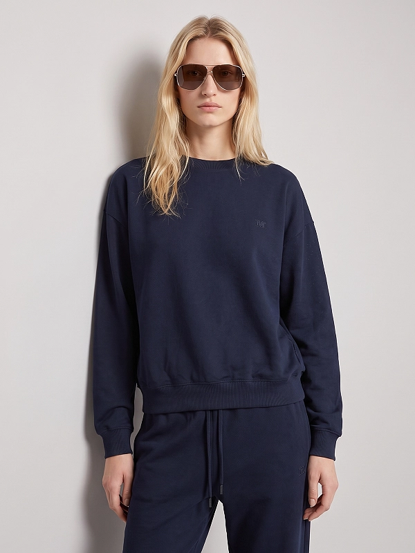 свитшот Max Mara MXMFASTO цвет темно-синий
