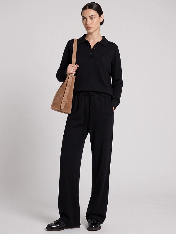 брюки Max Mara MXMFELTRE цвет черный