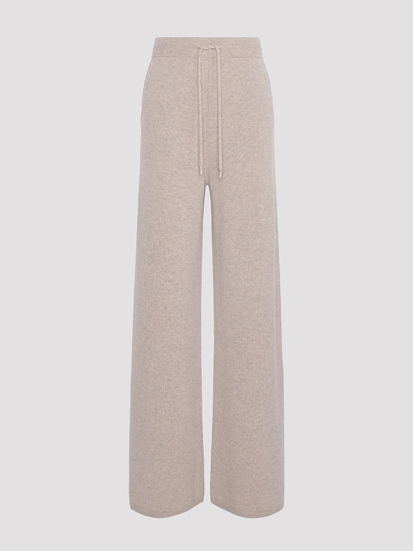 брюки трикотажные Max Mara MXMFIABE цвет бежевый
