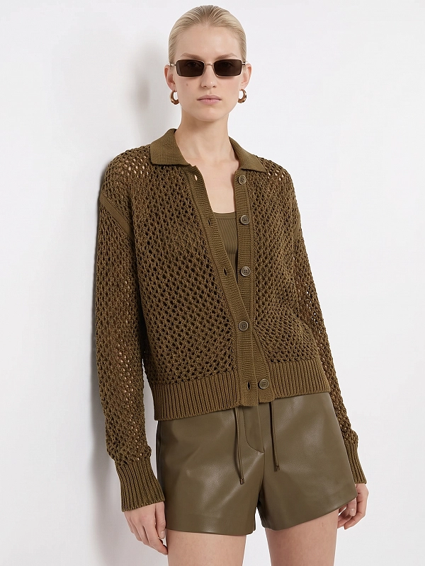 кардиган Max Mara MXMFILM цвет хаки
