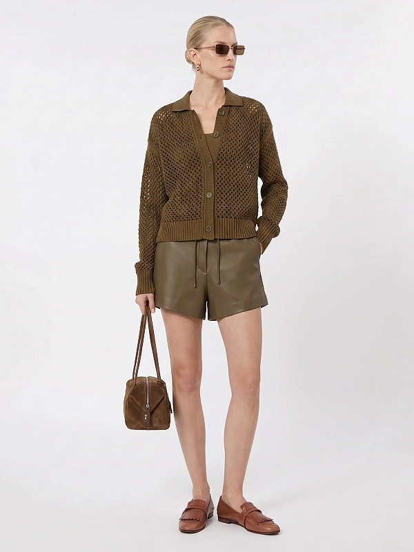 кардиган Max Mara MXMFILM цвет хаки