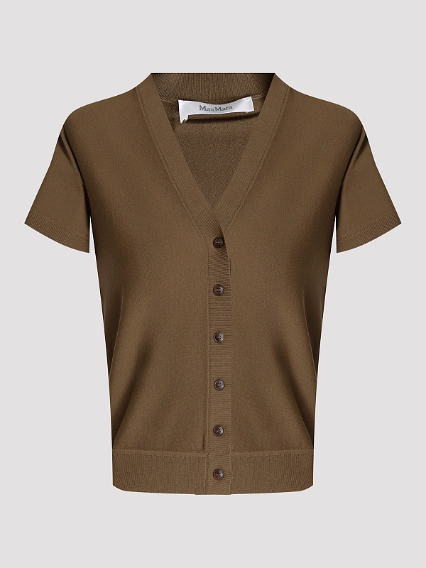 кардиган Max Mara MXMFINITO цвет коричневый