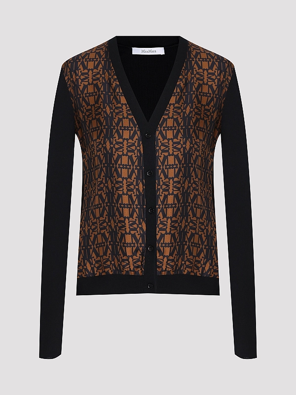кардиган Max Mara MXMLIBBRA цвет черный