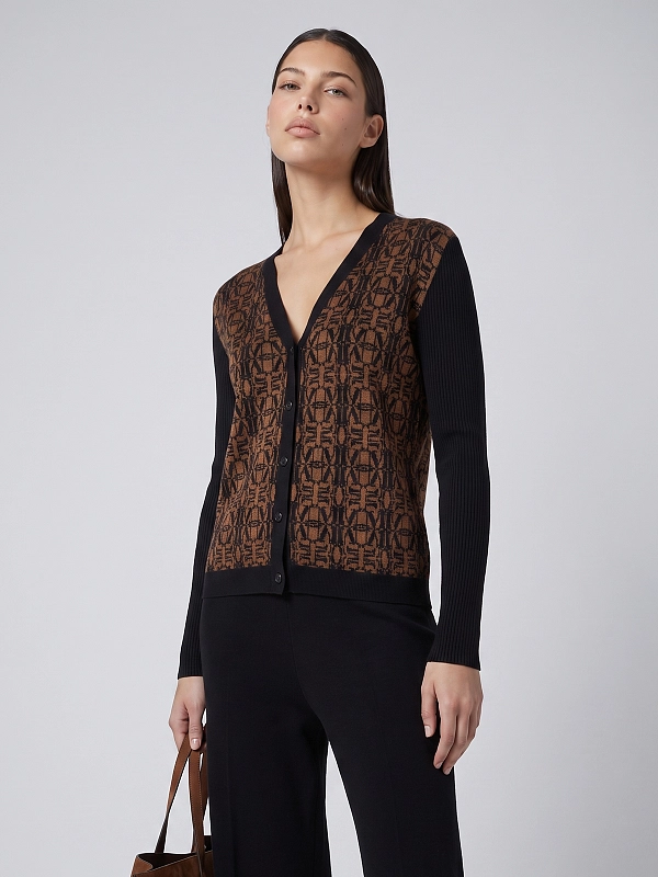 кардиган Max Mara MXMLIBBRA цвет черный