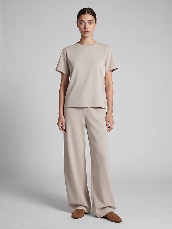 футболка Max Mara MXMQUAGGA цвет светло-бежевый
