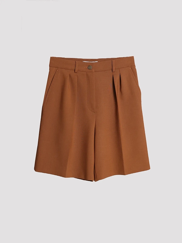 шорты Max Mara MXMSAUNA цвет табачный