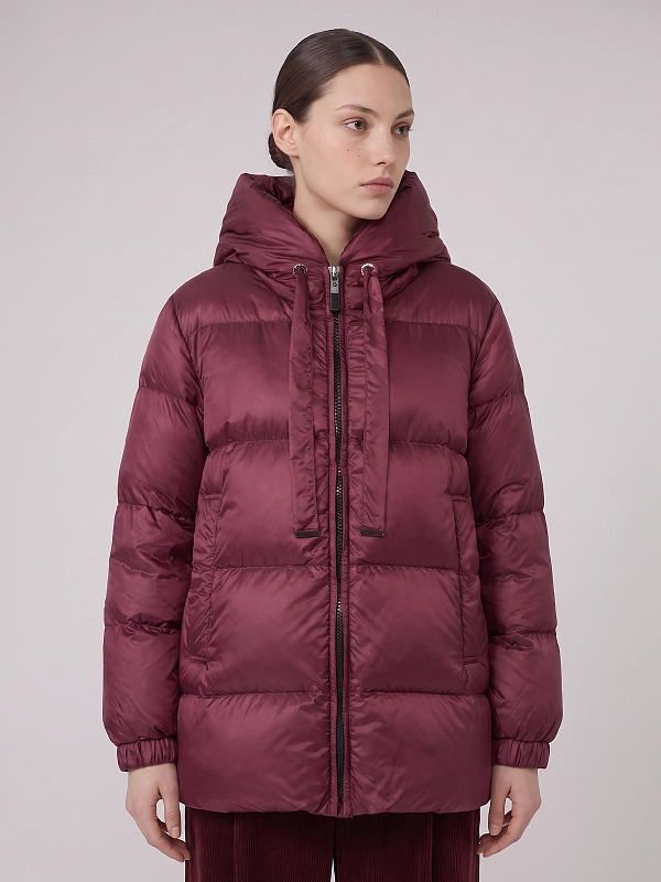 пуховик короткий Max Mara SEIA цвет бордовый