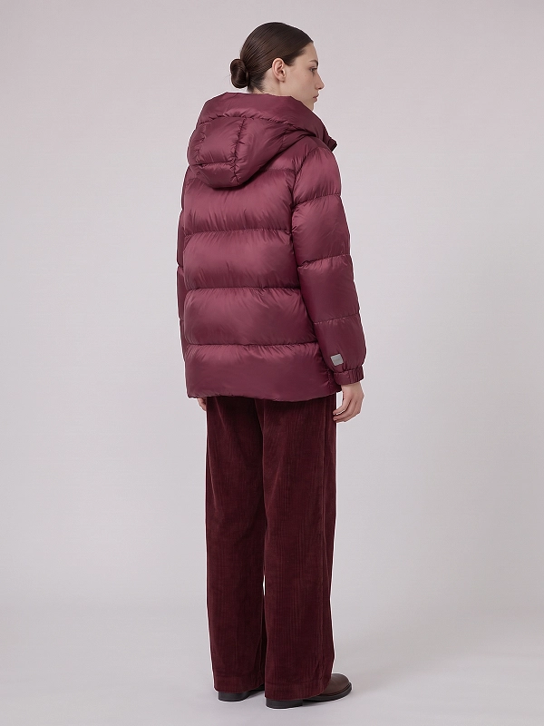 пуховик короткий Max Mara SEIA цвет бордовый