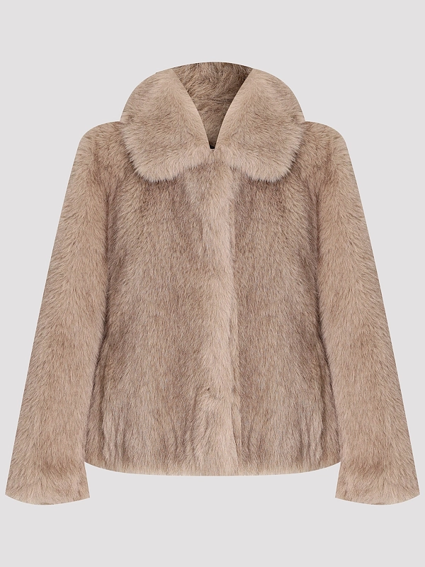 шуба Max Mara SMMALCE цвет бежевый