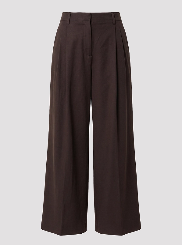 брюки Max Mara SMMALPINO цвет коричневый