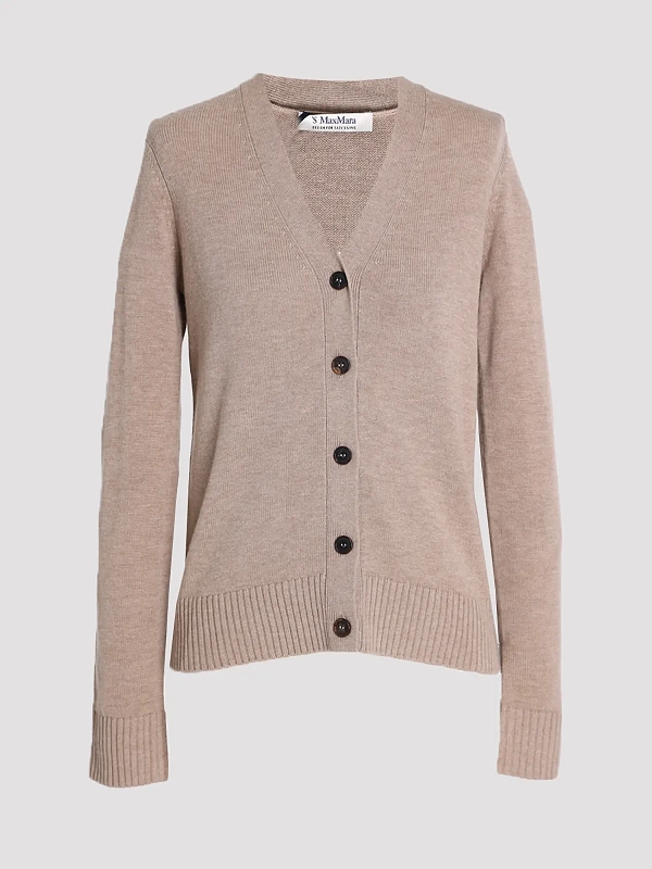 кардиган Max Mara SMMAPOLLO цвет бежевый