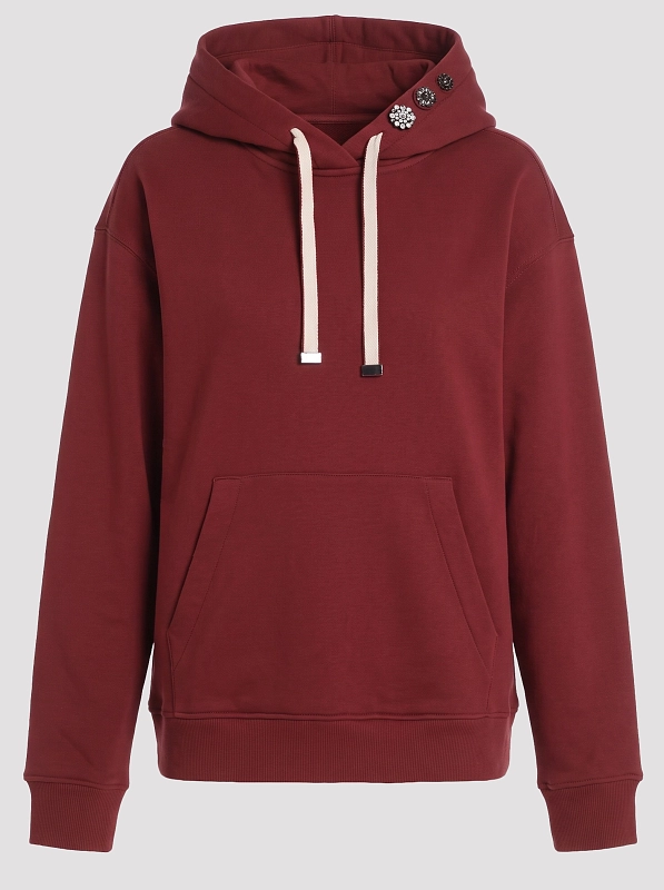 толстовка Max Mara SMMAURORA цвет бордовый