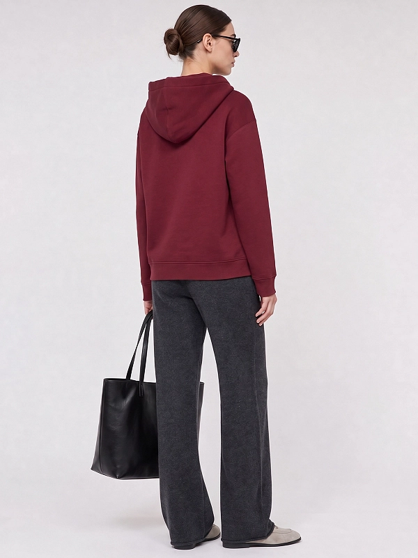 толстовка Max Mara SMMAURORA цвет бордовый