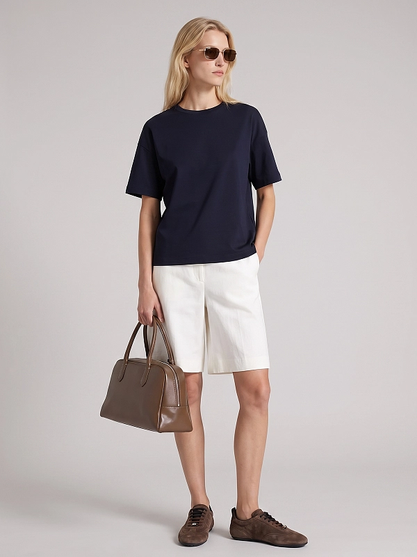 футболка Max Mara SMMBUSSOLA цвет темно-синий