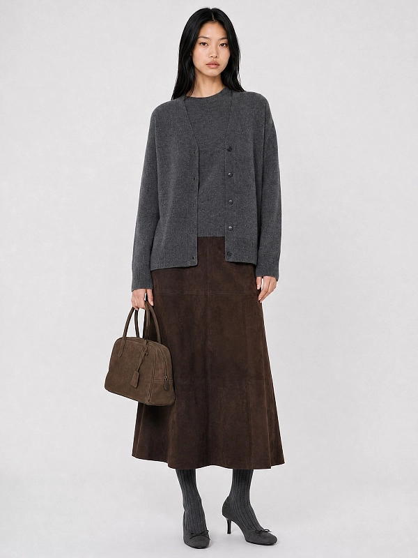 кардиган Max Mara SMMCEDRO цвет серый