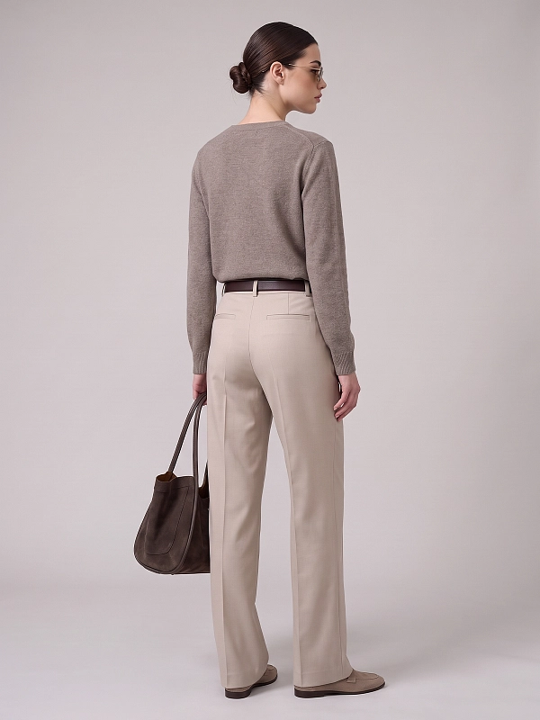 брюки Max Mara SMMCOTTAGE цвет светло-бежевый