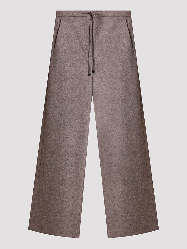 брюки Max Mara SMMFLORIA цвет темно-коричневый
