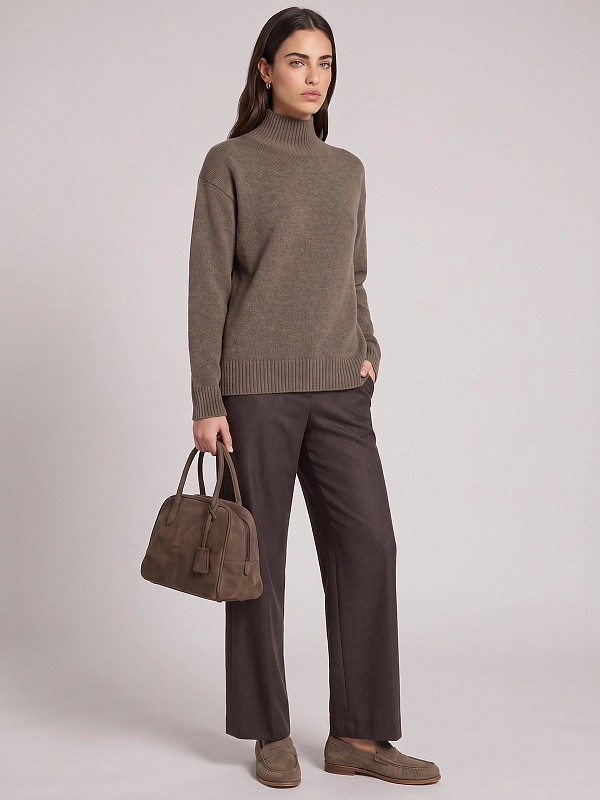 брюки Max Mara SMMFLORIA цвет коричневый